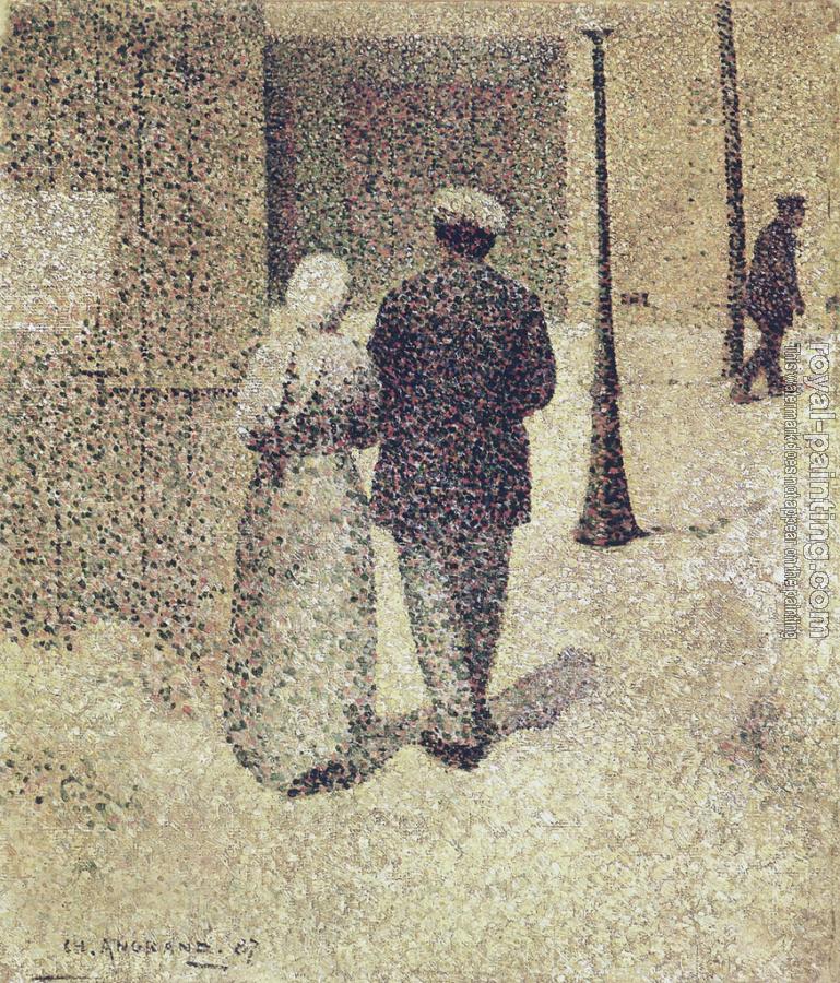 Charles Angrand : Couple in the street